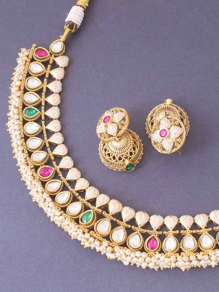 MULTICOLOR AASMITA RAJWADI SET