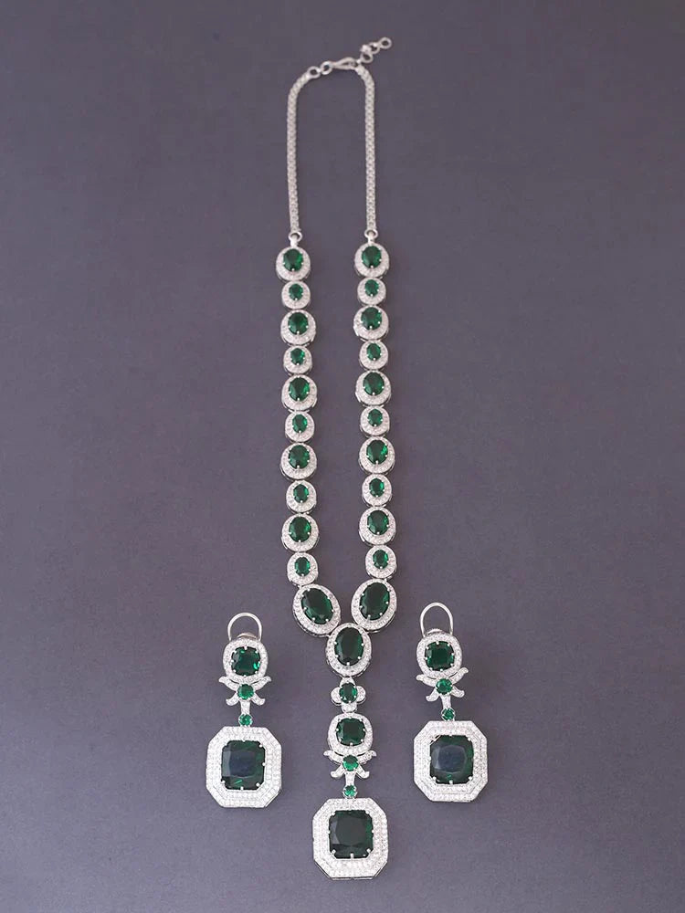 EMERALD AADRIAN ZIRCONIA JEWELLERY SET
