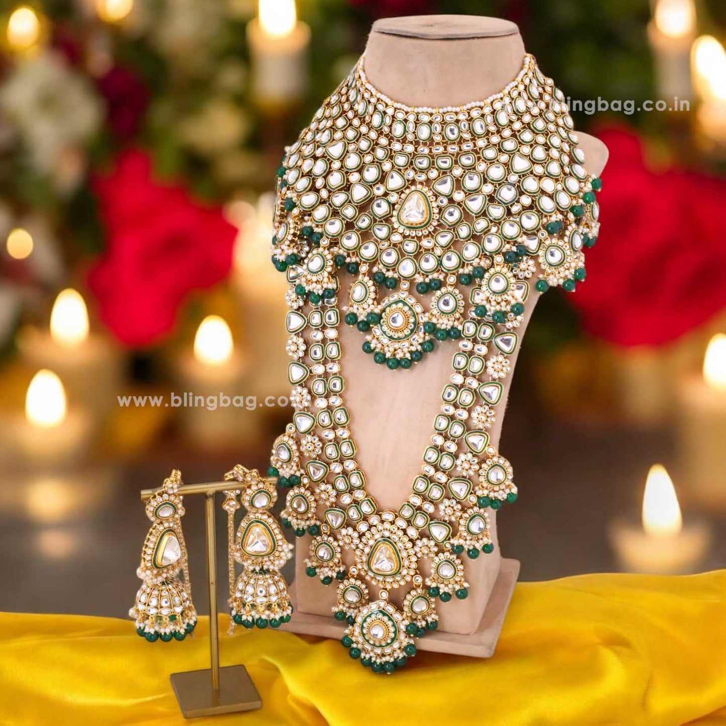 Emerald Annuja Bridal Jewellery Set