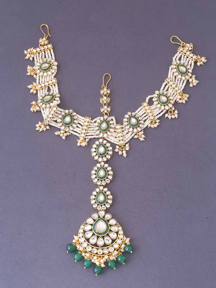 Emerald Janani Bridal Jewellery Set