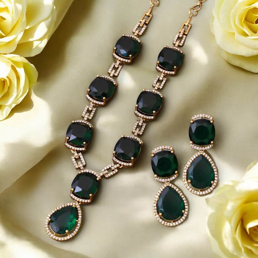 Emerald Oriana Victorian Jewellery Set- New Arrival