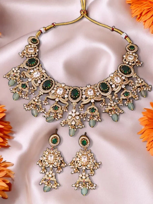 Emerald Rayna Victorian Jewellery Set - New Arrival