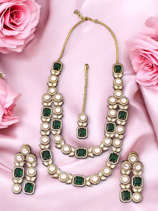 Emerald Sariah Victorian Jewellery Set - New Arrival