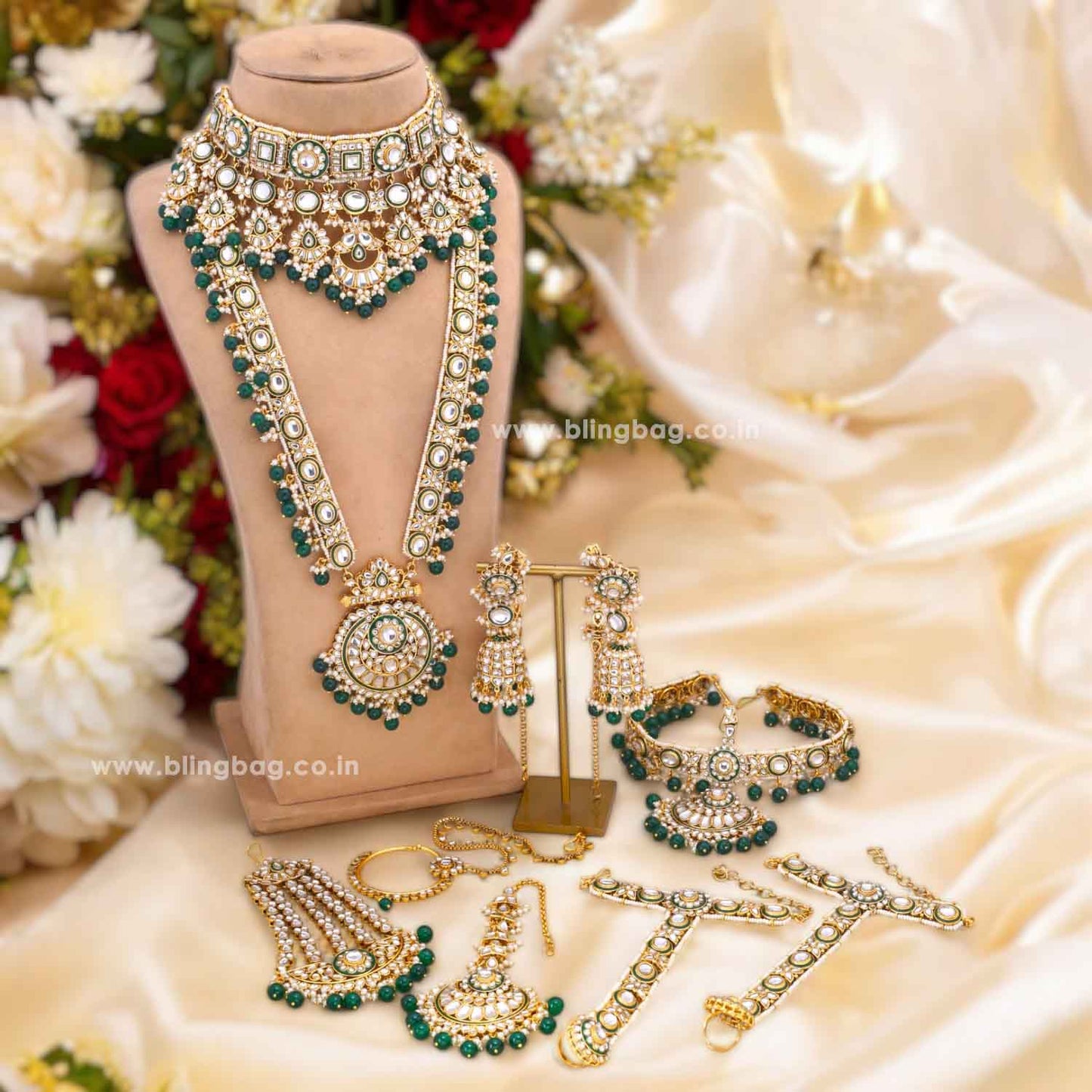 Emerald Sharanya Bridal Jewellery Set