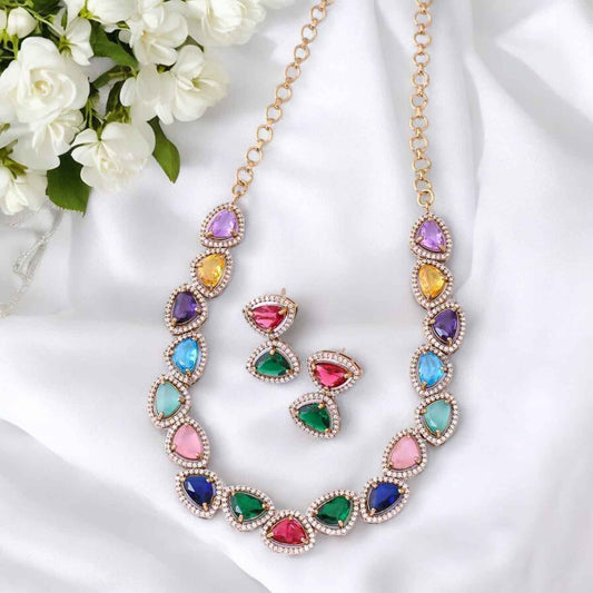 Multicolor Friederike Victorian Jewellery Set - New Arrival