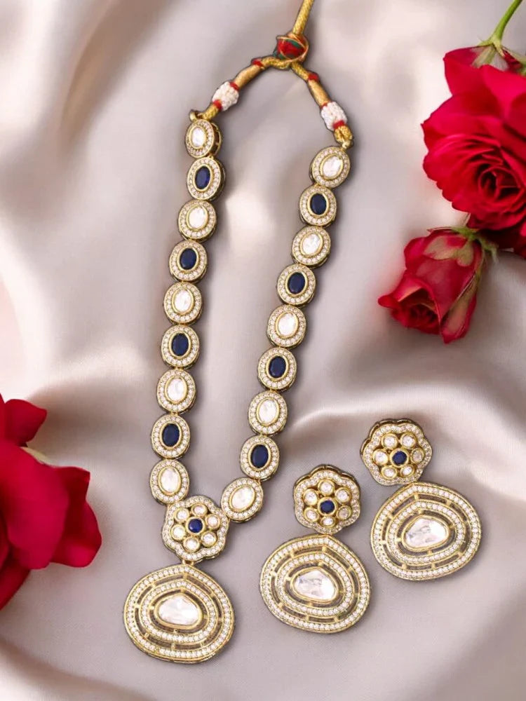 Navy Ishac Victorian Jewellery Set - New Arrival