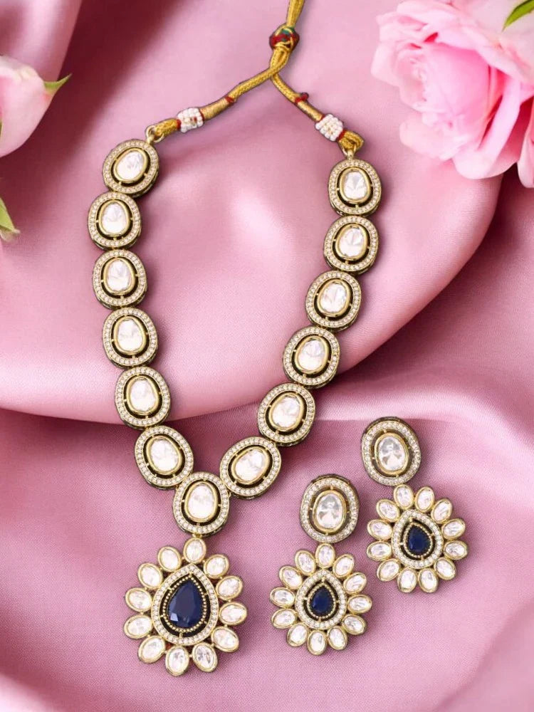 Navy Lainey Victorian Jewellery Set - New Arrival