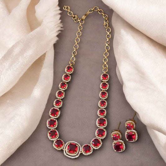 Ruby Anke Victorian Jewellery Set - New Arrival