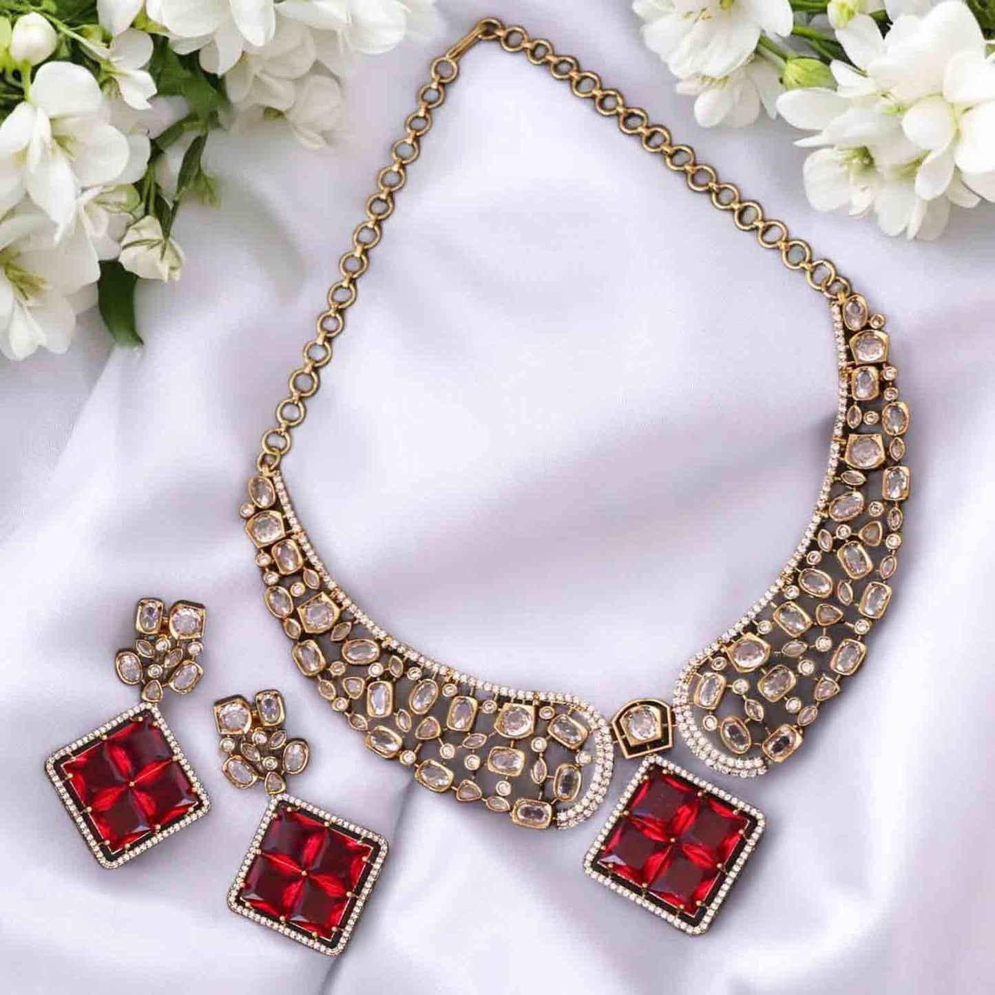 Ruby Katherina Victorian Jewellery Set - New Arrival