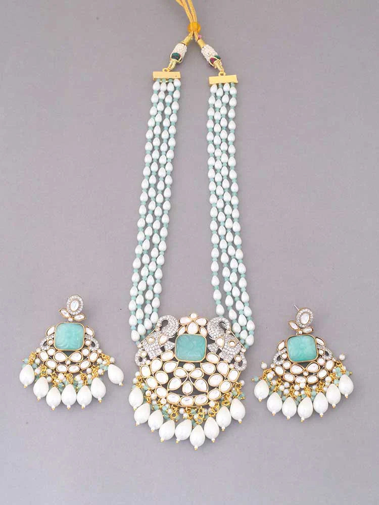 TURQUOISE MAANYA JEWELLERY SET