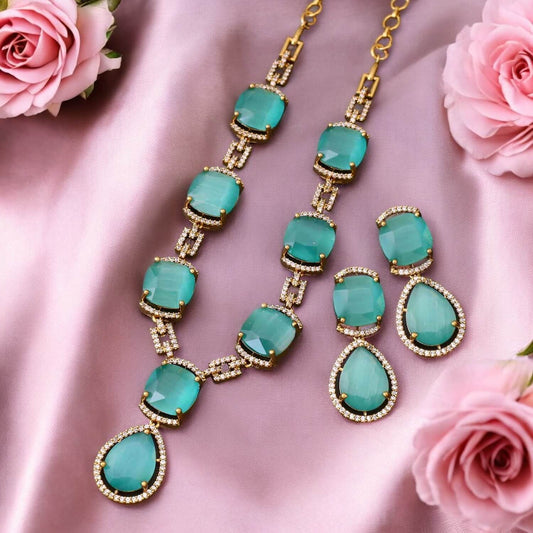 Turquoise Oriana Victorian Jewellery Set- New Arrival